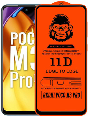 GORILLA PRO Edge To Edge Tempered Glass for . REDMI POCO M3 PRO(Pack of 1)