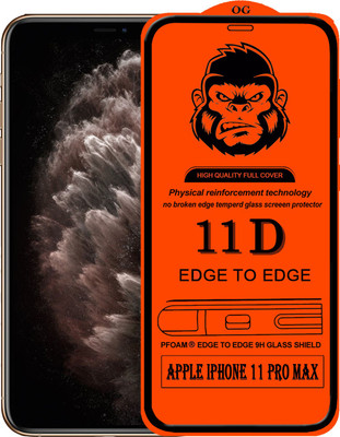 HQ Protection Edge To Edge Tempered Glass for APPLE IPHONE 11 PRO MAX(Pack of 1)