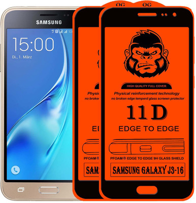 GORILLA FIVE Edge To Edge Tempered Glass for ; SAMSUNG GALAXY J3(Pack of 2)