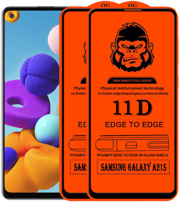Xester Edge To Edge Tempered Glass for SAMSUNG GALAXY A21S(Pack of 2)