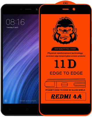 XRENGTH Edge To Edge Tempered Glass for Mi Redmi 4A(Pack of 1)