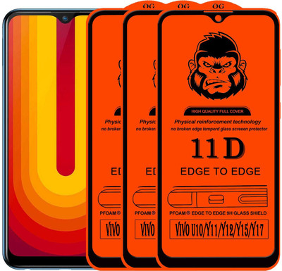 Xester Edge To Edge Tempered Glass for VIVO Y17(Pack of 3)