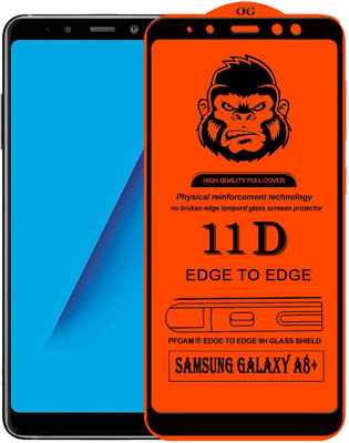 GORILLA FIVE Edge To Edge Tempered Glass for SAMSUNG GALAXY A8 PLUS(Pack of 1)