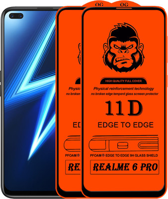 Rofix star Edge To Edge Tempered Glass for REALME 6 PRO(Pack of 2)