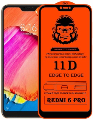 Xester Edge To Edge Tempered Glass for Mi Redmi 6 pro(Pack of 1)