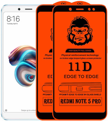 Xester Edge To Edge Tempered Glass for Mi Redmi Note 5 Pro(Pack of 2)