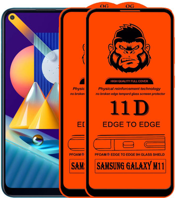 Xester Edge To Edge Tempered Glass for SAMSUNG GALAXY M11(Pack of 2)
