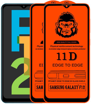 Xester Edge To Edge Tempered Glass for SAMSUNG GALAXY F12(Pack of 2)