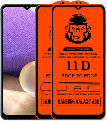 Xester Edge To Edge Tempered Glass for SAMSUNG GALAXY A32(Pack of 2)