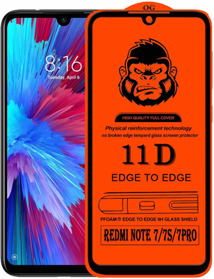 GORILLA PRO Edge To Edge Tempered Glass for . REDMI NOTE 7S(Pack of 1)