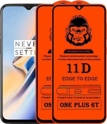 Rofix star Edge To Edge Tempered Glass for OnePlus 6T(Pack of 2)