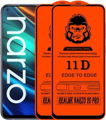 Rofix star Edge To Edge Tempered Glass for REALME NARZO 20 PRO(Pack of 2)
