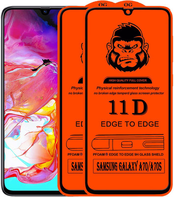 HQ Protection Edge To Edge Tempered Glass for SAMSUNG GALAXY A70(Pack of 2)