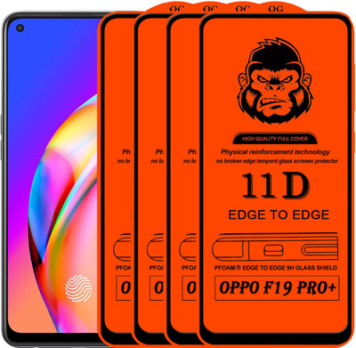Rofix star Edge To Edge Tempered Glass for OPPO F19 PRO PLUS(Pack of 4)