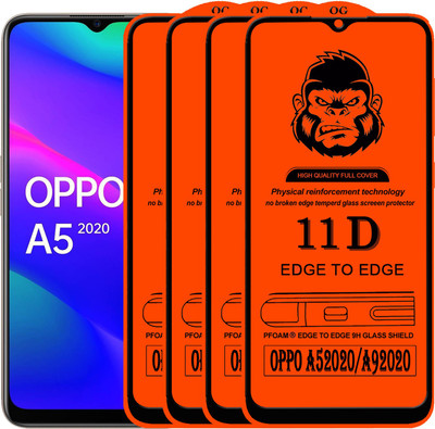Xester Edge To Edge Tempered Glass for OPPO A9 2020(Pack of 4)