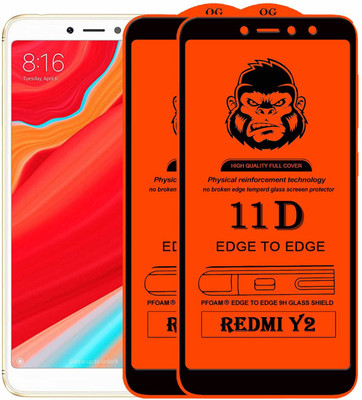 Xester Edge To Edge Tempered Glass for Mi Redmi Y2(Pack of 2)
