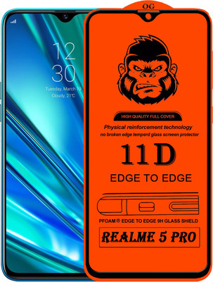 Xester Edge To Edge Tempered Glass for REALME 5 PRO(Pack of 1)