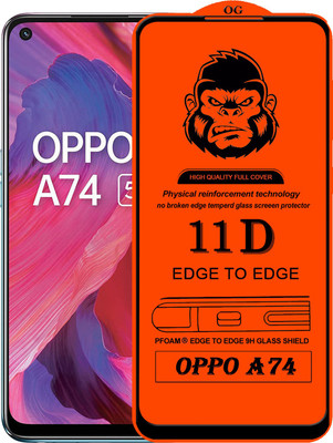 HQ Protection Edge To Edge Tempered Glass for OPPO A74(Pack of 1)