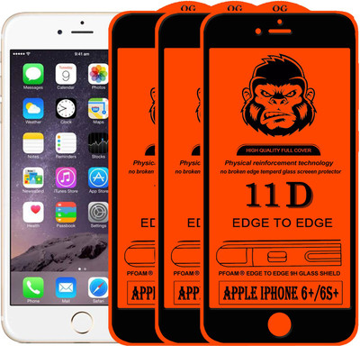 Xester Edge To Edge Tempered Glass for Apple iPhone 6 Plus(Pack of 3)