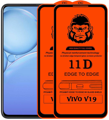 Rofix star Edge To Edge Tempered Glass for VIVO V19(Pack of 2)