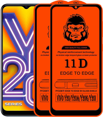 Xester Edge To Edge Tempered Glass for VIVO Y20I(Pack of 2)