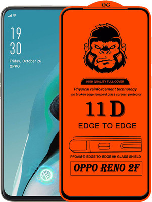 GORILLA FIVE Edge To Edge Tempered Glass for Oppo Reno2 F(Pack of 1)