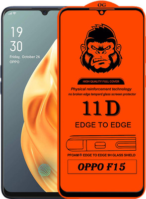 HQ Protection Edge To Edge Tempered Glass for OPPO F15(Pack of 1)