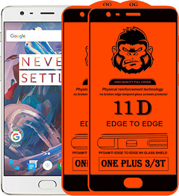 Xester Edge To Edge Tempered Glass for OnePlus 3(Pack of 2)
