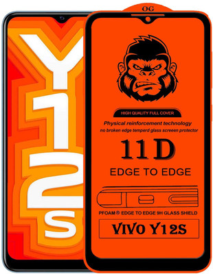 Xester Edge To Edge Tempered Glass for VIVO Y12S(Pack of 1)