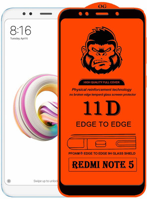 HQ Protection Edge To Edge Tempered Glass for Mi Redmi Note 5(Pack of 1)