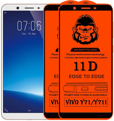 Xester Edge To Edge Tempered Glass for VIVO Y71(Pack of 2)
