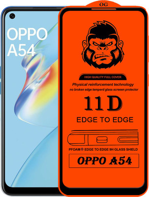 FIVE-O Edge To Edge Tempered Glass for : OPPO A54(Pack of 1)
