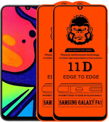 Xester Edge To Edge Tempered Glass for SAMSUNG GALAXY F41(Pack of 2)