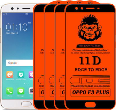 Rofix star Edge To Edge Tempered Glass for OPPO F3 PLUS(Pack of 4)
