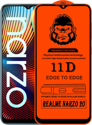 Xester Edge To Edge Tempered Glass for REALME NARZO 20(Pack of 1)