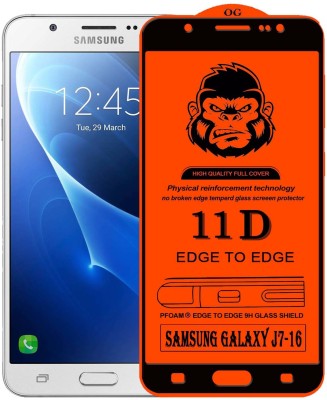 FIVE-O Edge To Edge Tempered Glass for Samsung Galaxy J7 - 6 (New 2016 Edition)(Pack of 1)