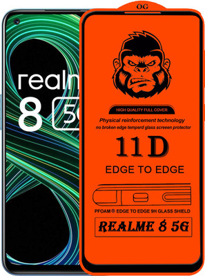 Xester Edge To Edge Tempered Glass for REALME 8 5G(Pack of 1)