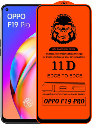 HQ Protection Edge To Edge Tempered Glass for OPPO F19 PRO(Pack of 1)