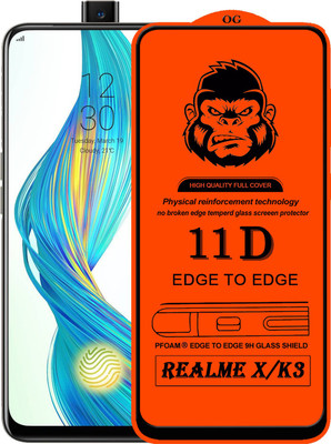FIVE-O Edge To Edge Tempered Glass for Realme X(Pack of 1)