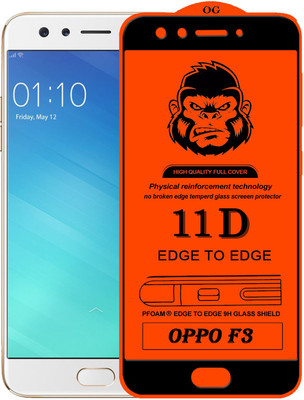 XRENGTH Edge To Edge Tempered Glass for Oppo F3(Pack of 1)