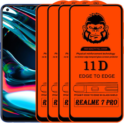Rofix star Edge To Edge Tempered Glass for REALME 7 PRO(Pack of 4)