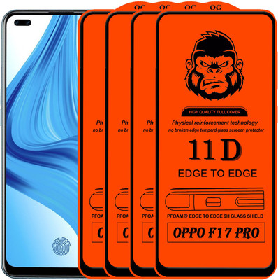 Xester Edge To Edge Tempered Glass for OPPO F17 PRO(Pack of 4)