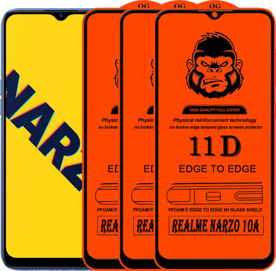 Rofix star Edge To Edge Tempered Glass for REALME NARZO 10A(Pack of 3)