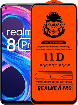 Xester Edge To Edge Tempered Glass for REALME 8 PRO(Pack of 1)