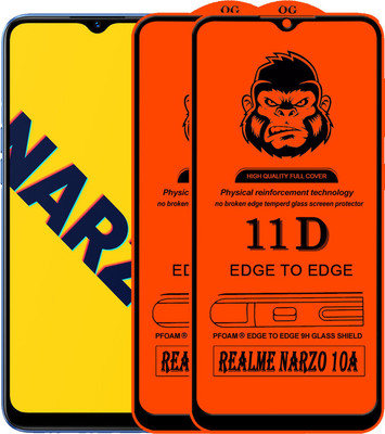 Rofix star Edge To Edge Tempered Glass for REALME NARZO 10A(Pack of 2)
