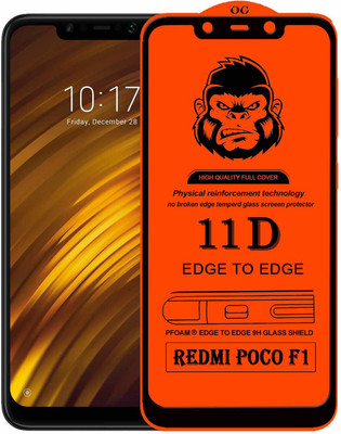Rofix star Edge To Edge Tempered Glass for POCO F1(Pack of 1)