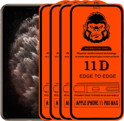 Rofix star Edge To Edge Tempered Glass for APPLE IPHONE 11 PRO MAX(Pack of 4)