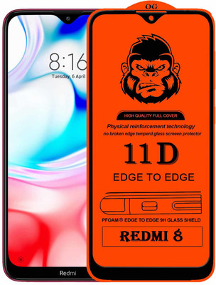 Rofix star Edge To Edge Tempered Glass for REDMI 8(Pack of 1)