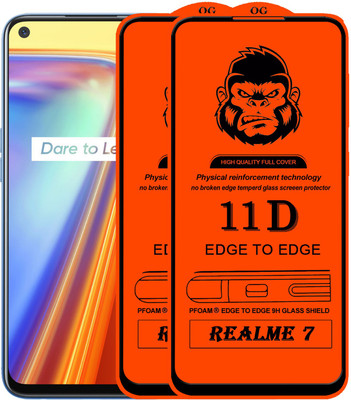 Rofix star Edge To Edge Tempered Glass for REALME 7(Pack of 2)