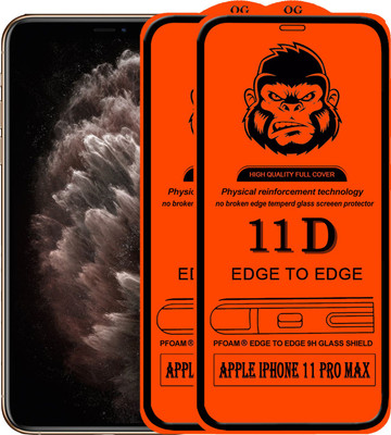 HQ Protection Edge To Edge Tempered Glass for APPLE IPHONE 11 PRO MAX(Pack of 2)